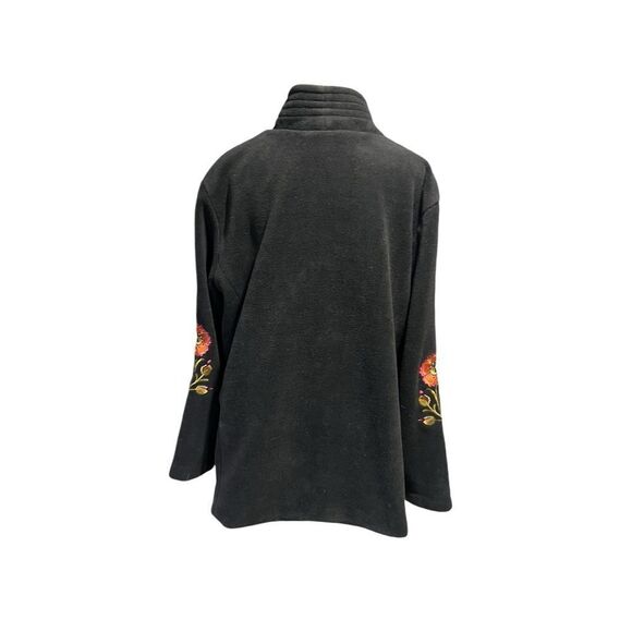 EUC VTG Bob Mackie Wearable Art Fleece Jacket/Coat Sz 1X - Picture 4 of 8